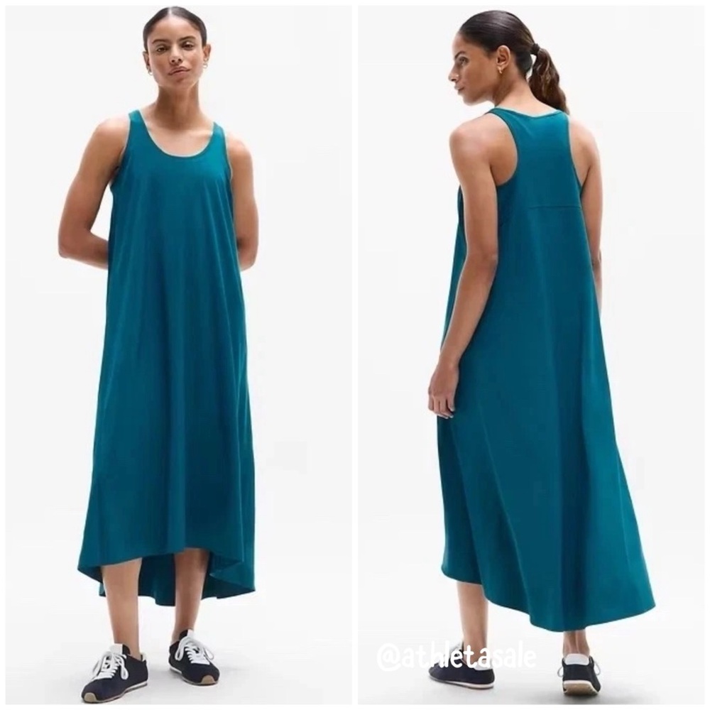 NWT Athleta Presidio Traveler Maxi Dress | Coastal Teal